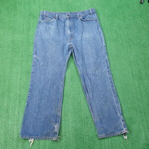 VINTAGE LEVI'S 20517 0217 ORANGE TAB BOOTCUT USA MADE JEANS MENS 42X30 (40X29)‎